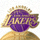 洛杉矶湖人队队徽 - 紫色与金色篮球标志